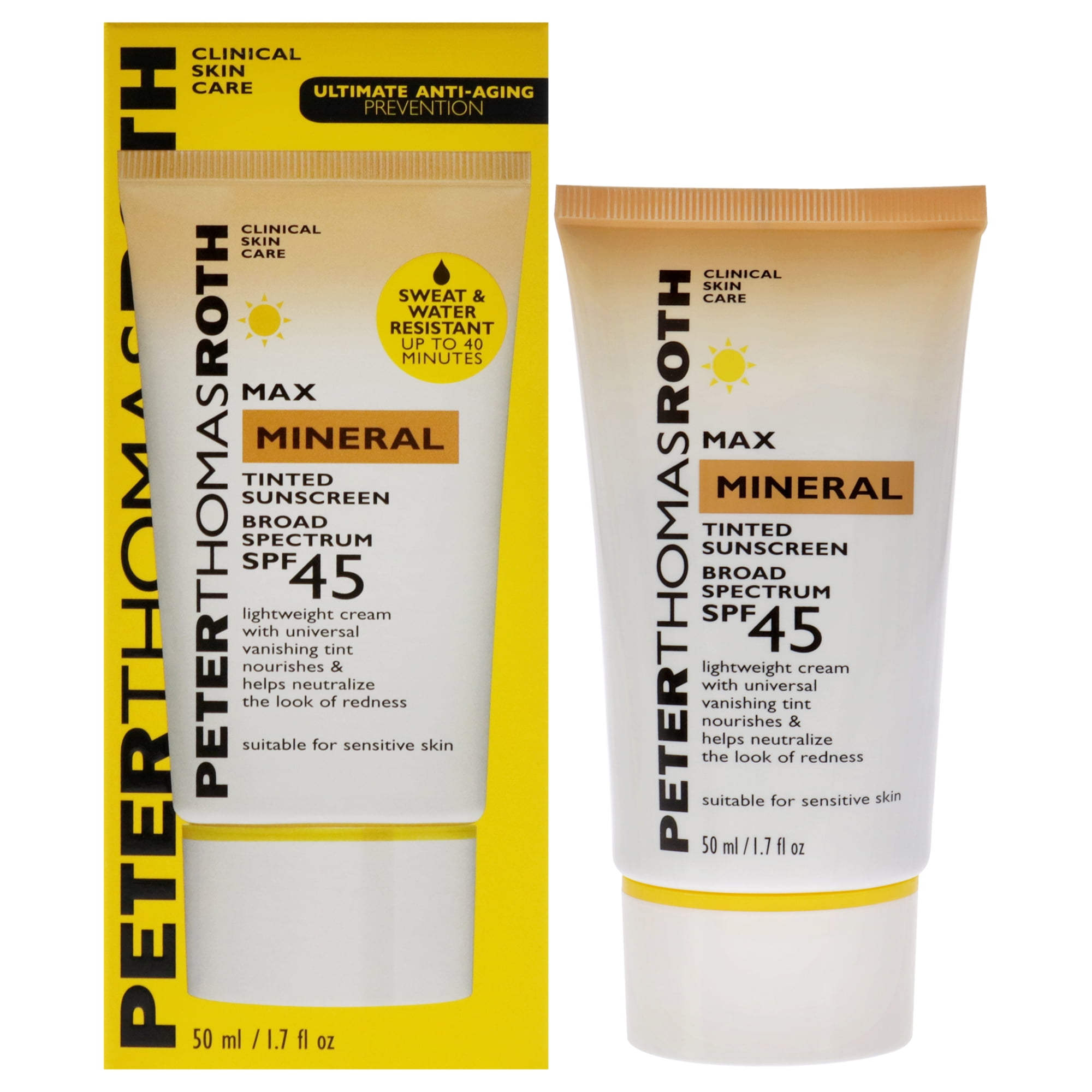 Peter Thomas Roth - Protector Solar Con Color Mineral Max Spf 45 De Para Unisex - Protector Solar De 1,7 Oz