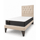 thumbnail image 2 of Cama Plaza y Media Beige Capitoné  + Colchon Mery Desing, 2 of 9