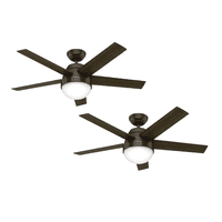 Hunterfan_Chile - Pack X2 Ventilador De Techo Hunter Stile Bronce 46