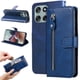 thumbnail image 1 of Funda con Cremallera para Motorola Moto G56, Carcasa Cartera de Cuero PU con Soporte y Tarjetero, 1 of 5