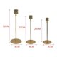 thumbnail image 4 of Pack 3 Porta Vela Candelabro Set 3 Candelabros Dorado Brillo Dorado, 4 of 4