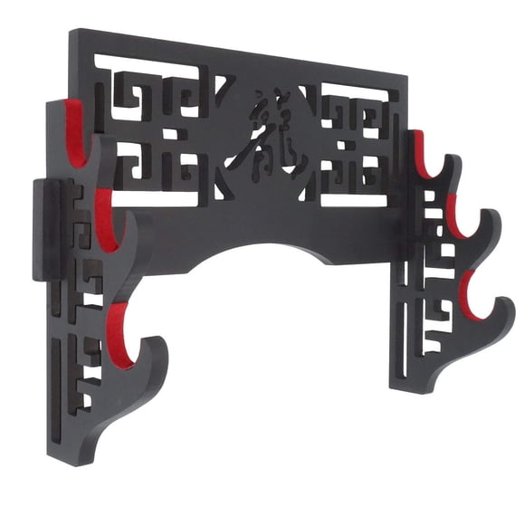 Soporte de pared para espada Eforlife Velvet Protect, diseño de dragón de 3 niveles