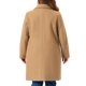 thumbnail image 3 of Abrigos para Mujer de Talla Grande Agnes Orinda Manga Larga con Botonadura Simple y Solapa Dentada para Otoño e Invierno 3X Camel, 3 of 6