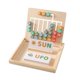 thumbnail image 1 of Juego De Cartas De Madera Con Letras Y Formas A Juego Para Niños, 1 of 5