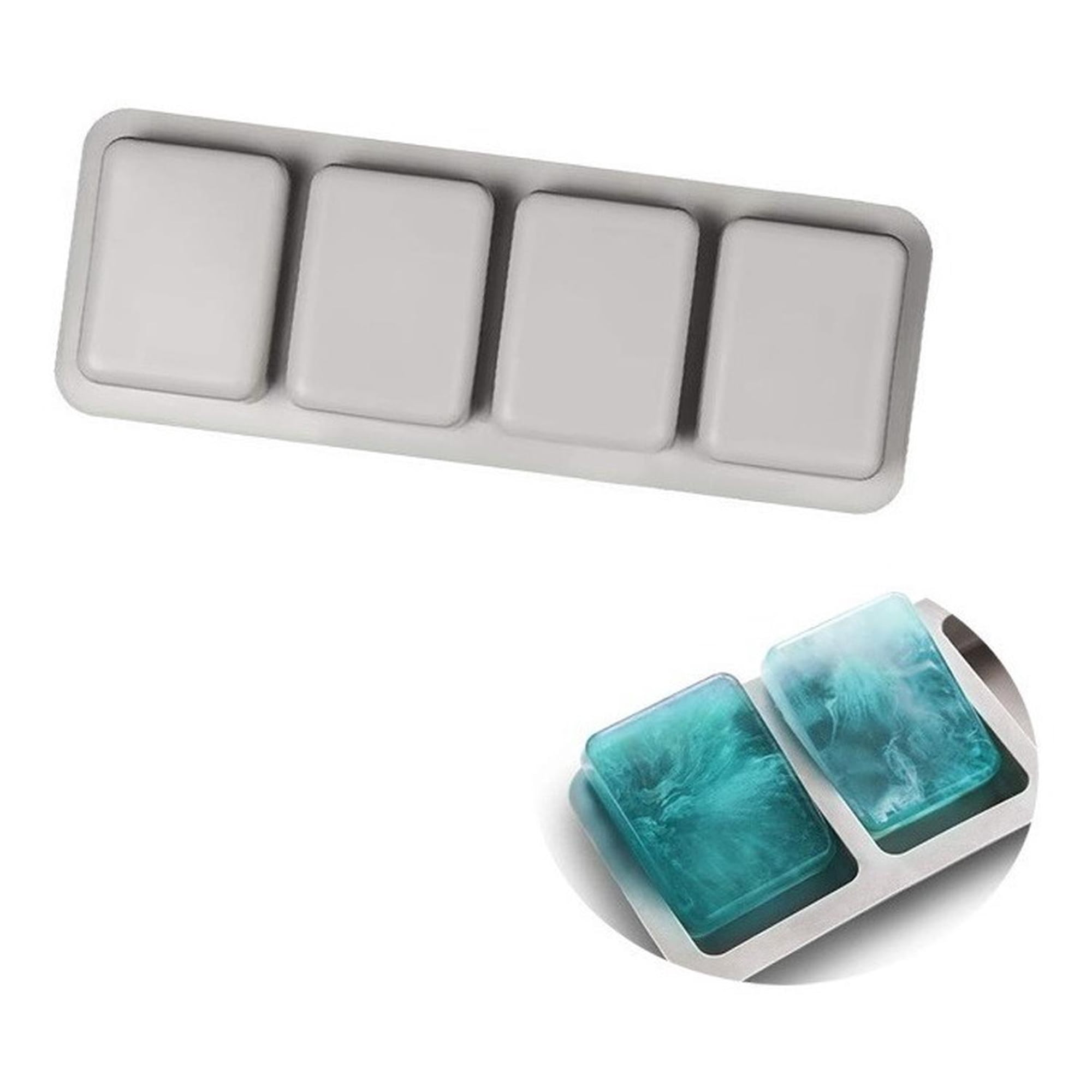 Pasteleriuscl - Moldes Silicona Molde De Silicona De Jabon Molde Jabon 4cavi