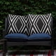 thumbnail image 2 of Juego de 2 fundas de almohada bohemias impermeables para exteriores, con diseño geométrico, para patio y jardín, 45,7 x 45,7 cm, 2 of 7