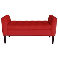 Genérico - Banqueta Baúl Patagonia Color Burdeo