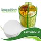 thumbnail image 3 of Pastillero Redondo MEDca, Pack de 2, Dispensador con 4 Compartimentos para Medicamentos, Vitaminas y Suplementos, 3 of 9