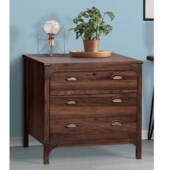 Msa Muebles Santa Ana - Cajonera 2 Cajones Walnut Line