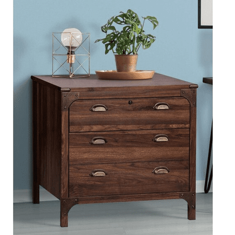 Msa Muebles Santa Ana - Cajonera 2 Cajones Walnut Line