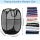 thumbnail image 2 of Cesto de Ropa Plegable DUCOO 70L de Malla con Bolsillo, 2 of 7