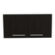 thumbnail image 4 of Mueble Sobre Campana 2 Puertas Con Manija y Entrepaños para colocar objetos Negro, 4 of 8