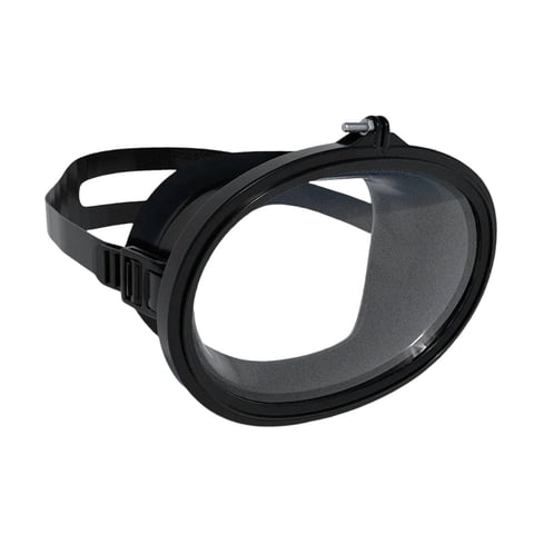 Magideal - Máscara De Buceo, Gafas De Buceo, Equipo De Snorkel Antiempañamiento Para Adultos, Impermeable, Gran Volumen, Cómodas, Lentes Ovaladas Transparentes. Marco De Polipropileno Negro