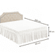 thumbnail image 3 of Faldón Para Cama 1.5 Plazas Medida 105x200cm Con Elastico Unicolor Poliéster Turquesa, 3 of 3