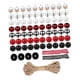 thumbnail image 4 of Adornos navideños de cuentas de madera de muñeco de nieve con cuerda de cáñamo, colgantes de Navidad para llaveros, bolsas, regalos de cumpleaños para, 4 of 5