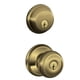 thumbnail image 1 of Cerradura de puerta Schlage FB50 V GEO 609 monocilíndrica de latón envejecido, 1 of 5