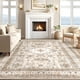 thumbnail image 5 of Alfombra Cotiled vintage de 5 x 7 pies, color beige, para sala de estar y dormitorio, 5 of 9