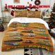 thumbnail image 1 of 3pcs Rail Era Printed Bedding Set Soft Polyester Duvet Cover with 2 Pillowcases All Season Comfort, 1 of 5