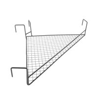 Magideal - Cesta Colgante Para Cubículo De Oficina, Balcón, Soporte Para Macetas, Accesorios Para Cubículos De Oficina, Organizador De Malla Metálica Para Patio Triángulo