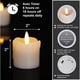 thumbnail image 2 of Velas votivas LED Homemory de cera real, 2 × 2 pulgadas, temporizador de 6 h, 2 of 3