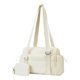 thumbnail image 5 of Bolsa De Gimnasio De Viaje Con Cartera Peque?a Extraíble, Bolsa De Lona Para Yoga, Baile Y Fin De Semana, Color Beige, 5 of 5