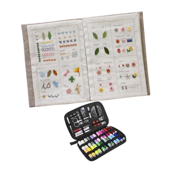 Guía de libros de puntadas con herramientas, regalo portátil creativo de Praticing, artesanía para adultos, diccionario de costura, libro de costura Estilo A