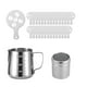 thumbnail image 3 of Jarra Para Espumar Leche, Jarra De Café Para Lattes, Barra De Café, Chocolate Caliente, Juego De 350ml, 3 of 3