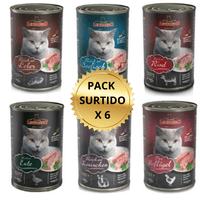 Leonardo Alimento Humedo Para Gatos Pack Surtido X 6