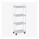 thumbnail image 5 of Carrito De Almacenamiento De 4 Niveles Con Asa Blanco, 5 of 7