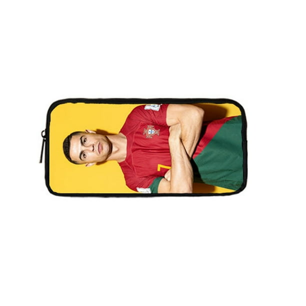 Ronaldo Wallpaper Cr7 Backpack Boys and Girls School Bag Children's School Bag Cartoon Children's Backpack Pen Bag Birthday Gift