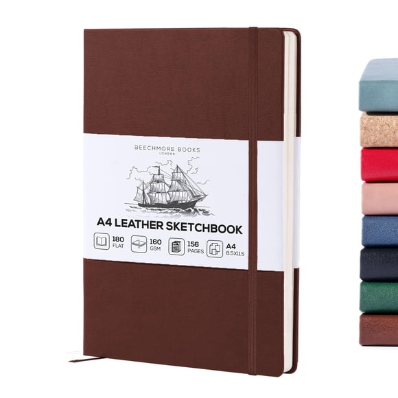 Cuaderno de bocetos Beechmore Books A4, 21 x 29,7 cm, 156 páginas, 160 g/m²