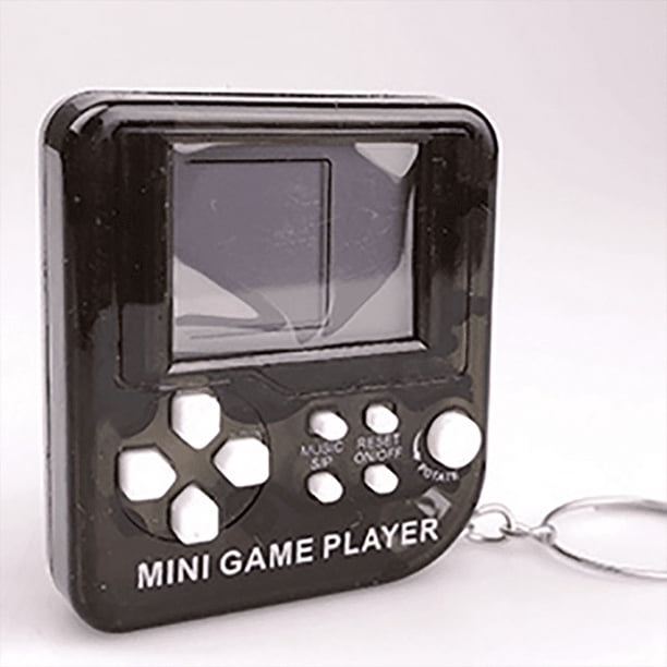 Mini Handheld Game Players Machine, Pocket Game Console, Built-in 26 Games Use For Key Chain Ring Holder Kids Gift