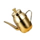 thumbnail image 4 of Dispensador de aceite Cruet de aceite Contenedor de aceite de acero inoxidable Caño largo Olla de aceite para cocina Buffets Panaderías Restaurantes C Oro 300ml, 4 of 5