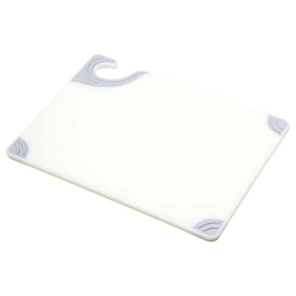 Tabla de cortar San Jamar 23x30x1 cm blanca con gancho