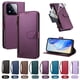 thumbnail image 4 of Funda con Billetera para [Xiaomi 17 Max] con Bolsillo Zipper y Tarjetero Violeta, 4 of 6