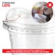 thumbnail image 4 of Vasos de plástico Stock Your Home de 16 onzas con tapa para bebidas, paquete de 50, 4 of 7