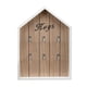 thumbnail image 2 of Porta Llaves De Pared Con Puerta De Almacenamiento, Estante De Pared De Madera Con Ganchos, 21,5x2,8x29cm, Blanco, 2 of 3