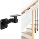 thumbnail image 1 of Soporte Pasamanos De Escalera Ajustable Metálico Negro, 1 of 7