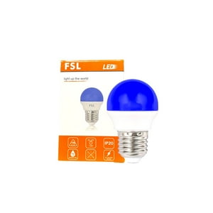 Pack X10 Guirnalda Led Decorativa G45 2W/E27 Color Azul -Fsl