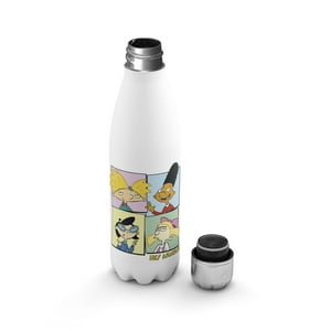 Creango - Botella Agua Termica Hey Arnold Diseño 2 De Acero Inoxidable