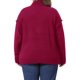 thumbnail image 5 of GRACE & GRANDEUR Ropa de Halloween para Mujer Tallas Grandes Suéter de Cuello Alto Tejido Suave con Mangas Largas y Ajuste Relajado 1X Burdeos, 5 of 7