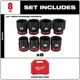 thumbnail image 2 of Set Dados Metricos Milwaukee SHOCKWAVE 3/4" 8 Piezas 49-66-7019, 2 of 3
