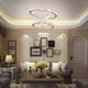 thumbnail image 2 of Lámpara colgante con anillos LED de cristal Chandelier Dixun, regulable, 2 of 3