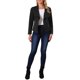 thumbnail image 2 of INSPIRE CHIC Abrigos de Mujer Imitación de Gamuza Otoño Invierno Manga Larga Abierto Frontal Chaqueta Recortada L Negro, 2 of 6