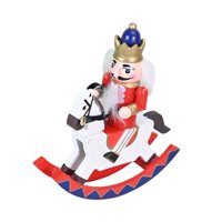 Bothyi - Cascanueces Navideño, Adorno De Escritorio Para Festivales Festivos En Interiores, Color Rojo