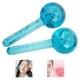 thumbnail image 3 of 1 Pair Ice Face Roller Massager Comfortable Glass Ice Globe Massage Tools Skin Care Massaging Globes for Personal Care Blue, 3 of 3