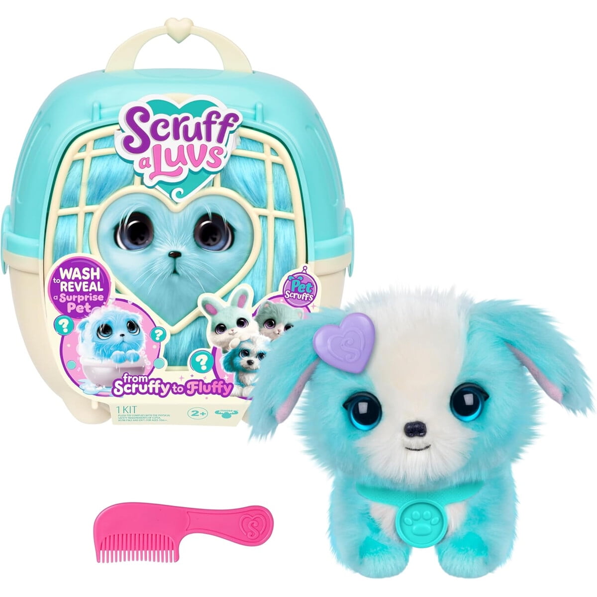 Peluche Sorpresa Scruffaluvs Azul Lavable Moose Toys