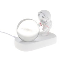 Magideal - Luz Nocturna Con Bola De Cristal, Regalos Del Día De San Valentín Para Niños, Lámpara De Mesa, Lámpara Nocturna Astronómica Para Decoración De Escrito Galaxia Lechosa