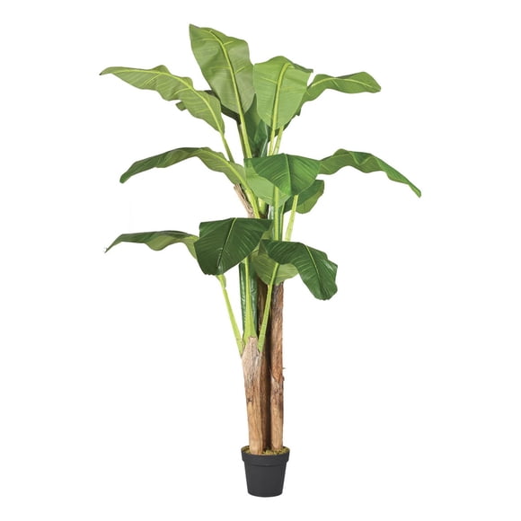 Planta Artificial Decorativa Arbol Grande Banano 180cm 14hjs