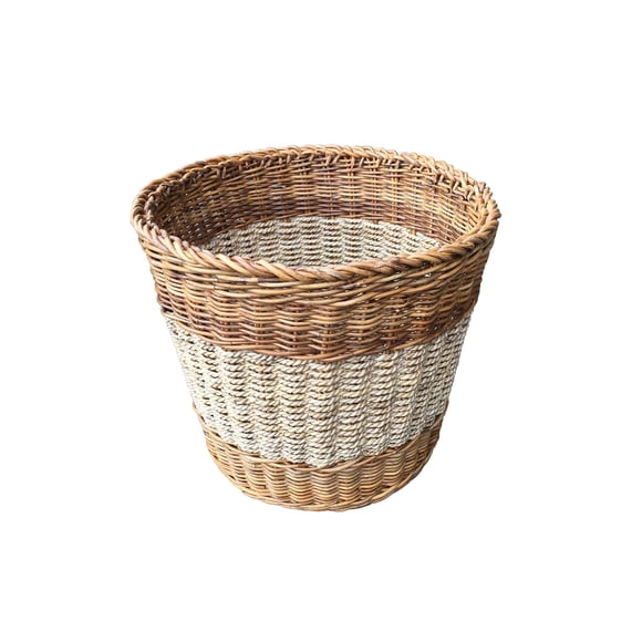 Basket D-Art Collection Arurog Abaca, mimbre, ratán y pastos marinos